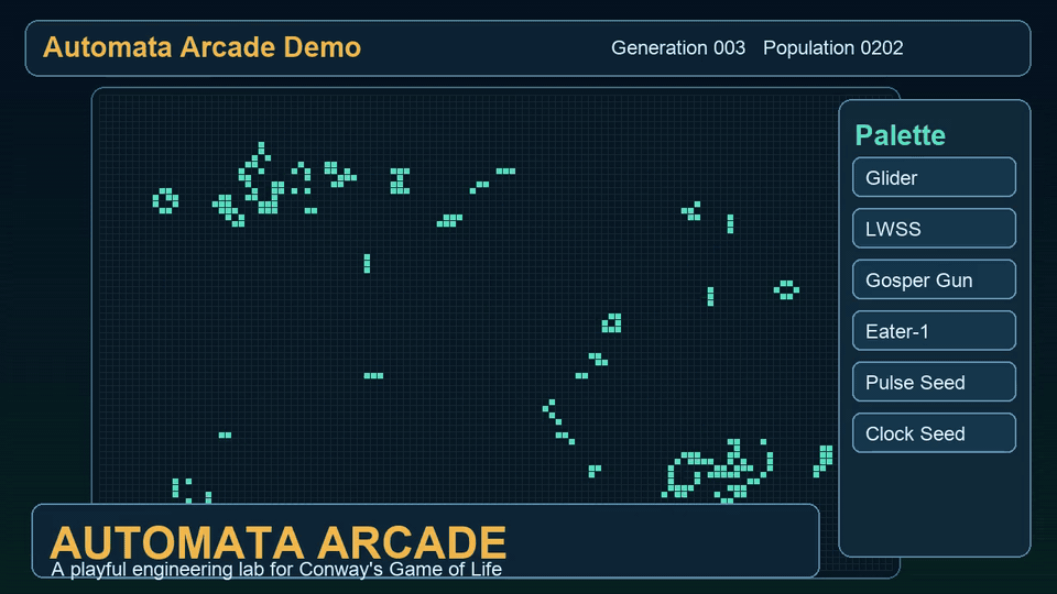 Automata Arcade demo animation
